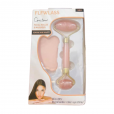 Kit Massageador Facial Roller + Gua sha de Resina Rosa