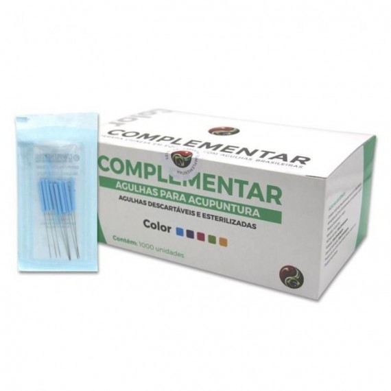 Agulha Sistêmica Color Cabo Plástico  1000 Und - Complementar