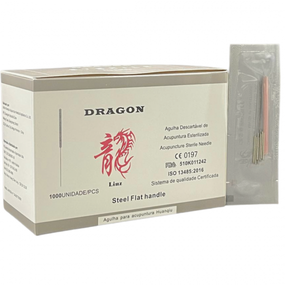 Agulha Sistêmica Para Acupuntura 1000 un - Dragon 