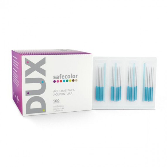 Agulha Sistêmica Para Acupuntura DUX Safecolor - Cx 500un
