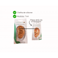 Modelo De Orelha Em Silicone Para Estudo Auriculoterapia - Complementar 