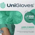 Luva Látex Premium Quality Lano-E Green S/ Pó Cx 100 Und - UniGloves