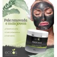 Black Mask Máscara  Argila Preta 100% Natural Controle De Oleosidade Acne E Espinhas 400g - Eccos