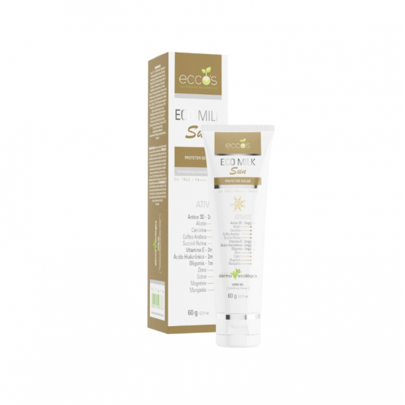 Eco Milk Sun Protetor Solar FPS 45 PPD 15  UVA E UVB 100% Fotoestável- 60g Eccos