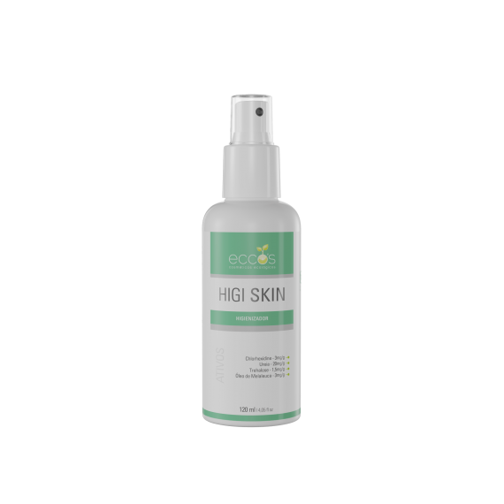 Higi Skin Fluído Higienizador  Antisséptico Ação Secativa 120ml - Eccos