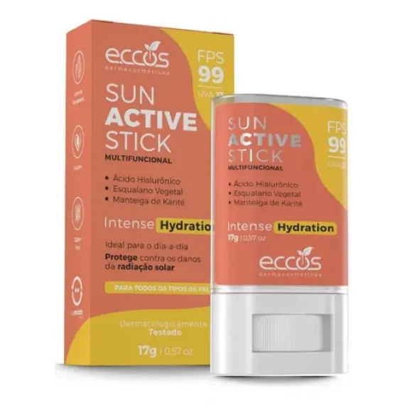 Protetor Solar Fps 99 Sun Active Stick 17gr- Eccos 1