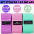 Faixa Hip Band Para Exercícios - Kit Com 3 