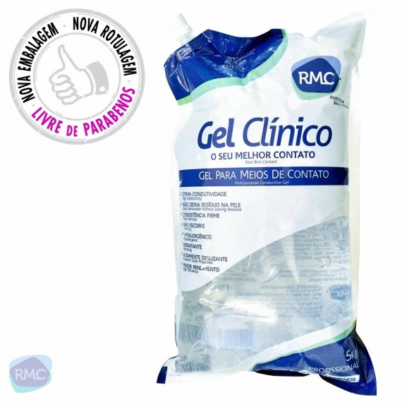  Gel Clínico Condutor Incolor RMC 5kg - Bag