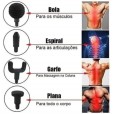 Mini Massageadora Pistola Preta