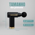 Mini Massageadora Pistola Preta