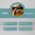 Mini Massageadora Pistola Preta