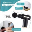 Mini Massageadora Pistola Preta