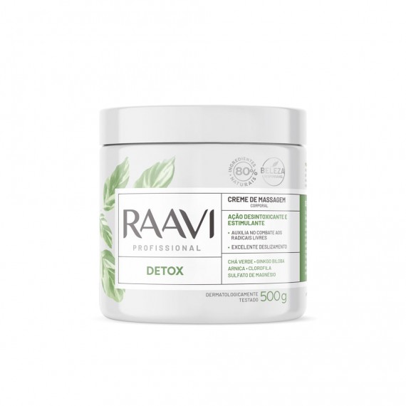 Creme de Massagem Corporal Detox 500g - Raavi