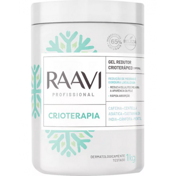 Gel Redutor Crioterápico Corporal 1kg - Raavi