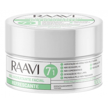 Gel Hidratante Facial Refrescante 7em1 - 100gr - Raavi