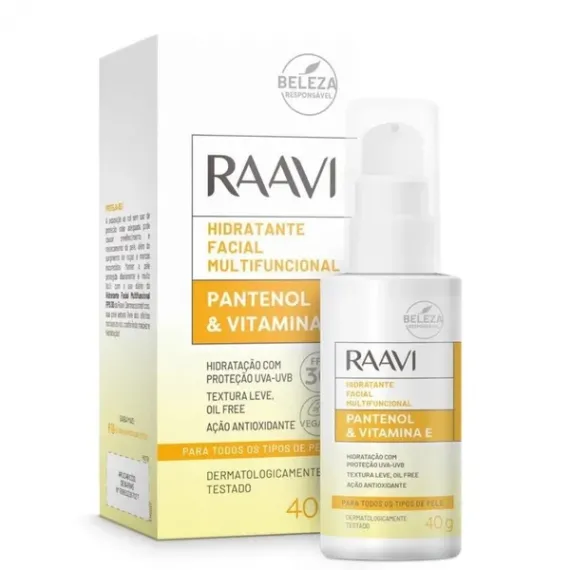 Hidratante Facial Multifuncional FPS 30 40gr - Raavi
