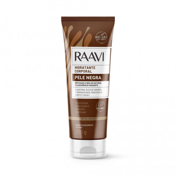 Hidratante Corporal Pele Negra 200g - Raavi