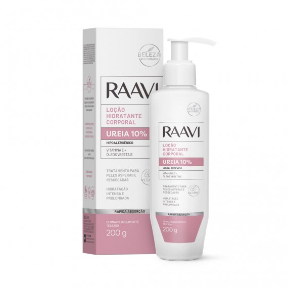 Loção Hidratante Corporal Ureia 10% 200g - Raavi