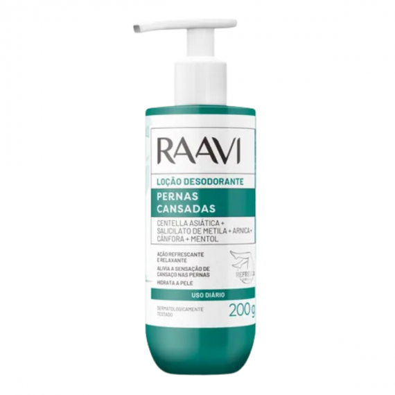 Loção Pernas Cansadas 200 gr - Raavi
