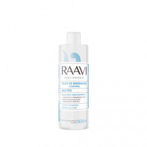 Óleo de Massagem Corporal Neutro 500ml - Raavi