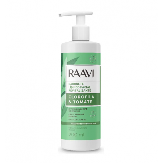 Sabonete Líquido Facial Revitalizante 200ml - Raavi