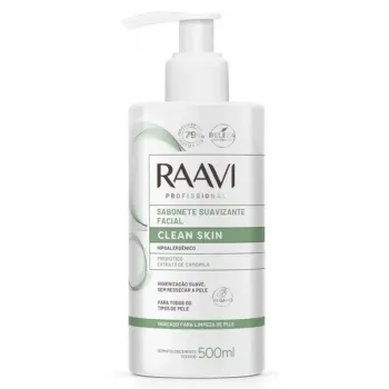 Sabonete Suavizante Facial Profissional 500ml - Raavi