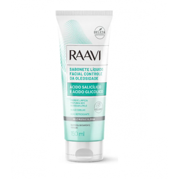 Sabonete Líquido Facial Controle da Oleosidade 150ml - Raavi 