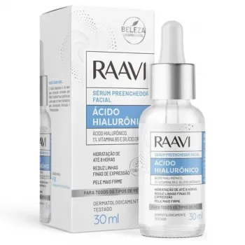 Sérum Preenchedor Facial Ácido Hialurônico 30ml- Raavi 