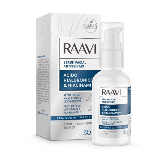 Sérum Facial Antissinais 30gr - Raavi 