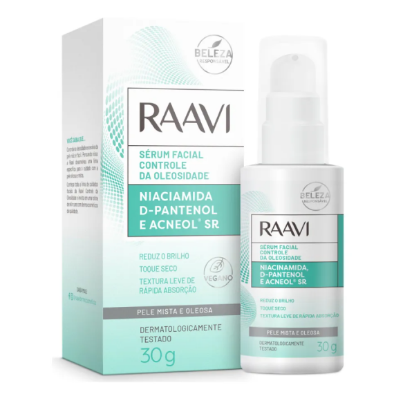 Sérum Facial Controle Da Oleosidade 30gr - Raavi 