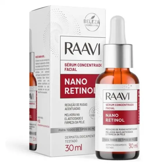 Sérum Concentrado Facial Nano Retinol 30ml- Raavi 