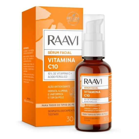 Sérum Facial Vitamina C 10 30gr - Raavi 