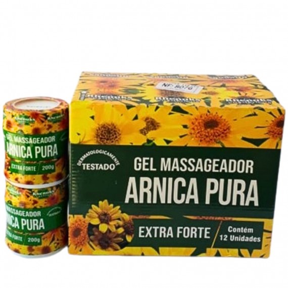 Gel Massageador Arnica Pura Extra Forte Kit Atacado 12Un - Rhenuks