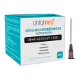 AGULHAS HIPODERMICAS 22G Cx 100un 25X0,7 - UNIQMED