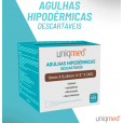 Agulha Hipodermica 1/2 26G Cx 100un 13X0,45 - Uniqmed