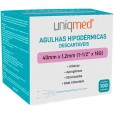 AGULHAS HIPODERMICAS 18G (AVULSO0 40X1,2 - UNIQMED