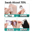 Álcool Swabs Caixa com 100 unidades - Uniqmed 
