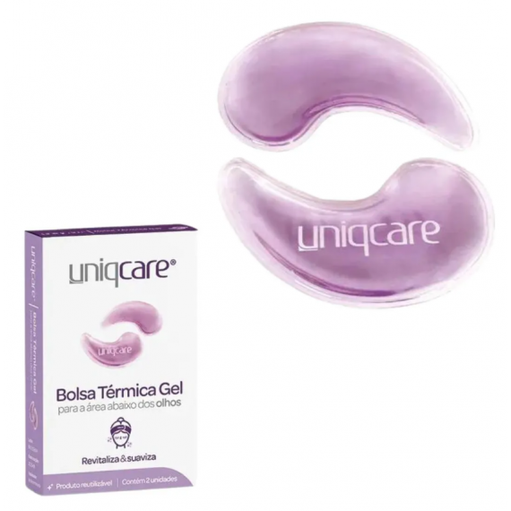 Bolsa Térmica Gel Uniqcare para Área Abaixo dos Olhos Par - Uniqmed