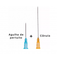 Microcânulas 25G 0.50x50 Cx 12 unidades Com Agulha Pertuito - Uniqmed