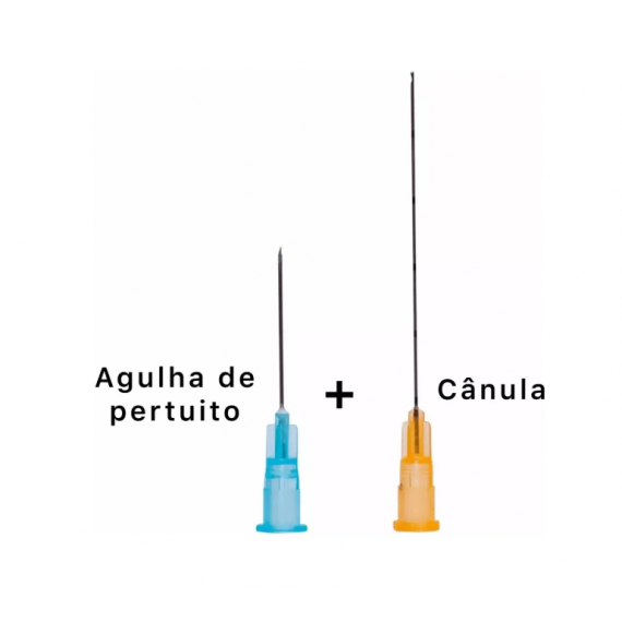 Microcânulas 25G 0.50x50 Avulsa Com Agulha Pertuito - Uniqmed