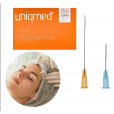 Microcânulas 25G 0.50x50 Cx 12 unidades Com Agulha Pertuito - Uniqmed
