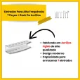 Kit Eletrodos Alta Frequência 7 Peças + Rack Organizador