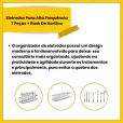 Kit Eletrodos Alta Frequência 7 Peças + Rack Organizador