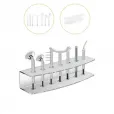 Kit Eletrodos Alta Frequência 7 Peças + Rack Organizador