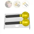 Par Ice Globes Cromaterapia E Massagem Facial e Corporal + Rack
