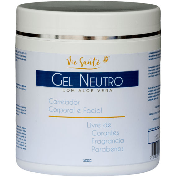 Gel Neutro 500g 100% Natural Facial E Corporal - Vie Santé