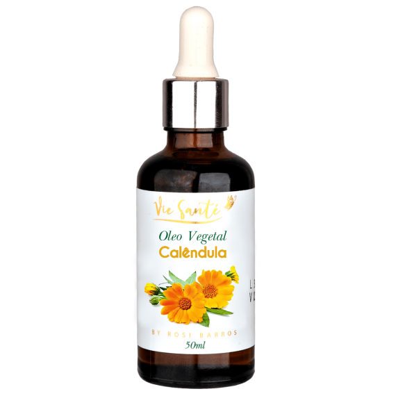 Óleo 100% Vegetal Calêndula 50ml Corporal e Facial - Vie Santé